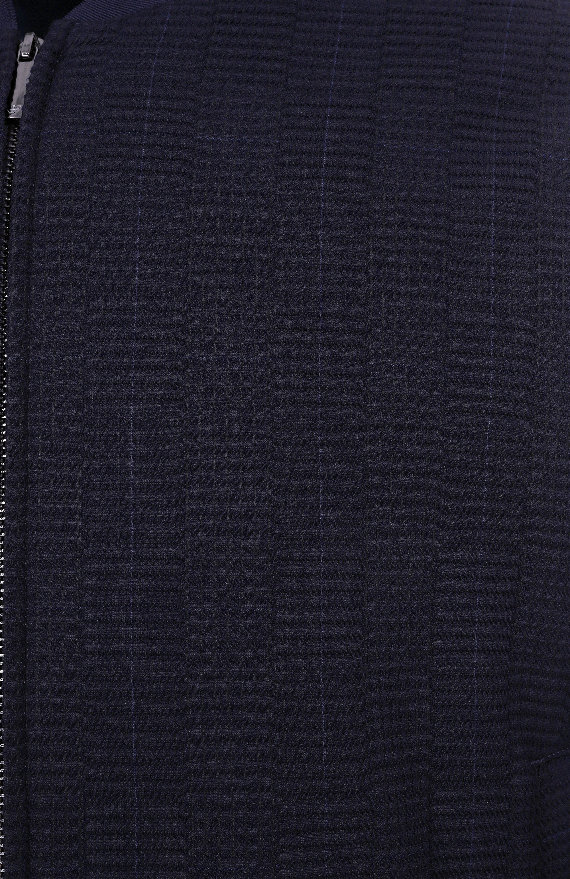 Шерстяной бомбер EMPORIO ARMANI темно-синего цвета по цене 91950 руб., арт. EM001265/AF14072, фото 6 Шерстяной бомбер EMPORIO ARMANI, арт. EM001265/AF14072, фото 6