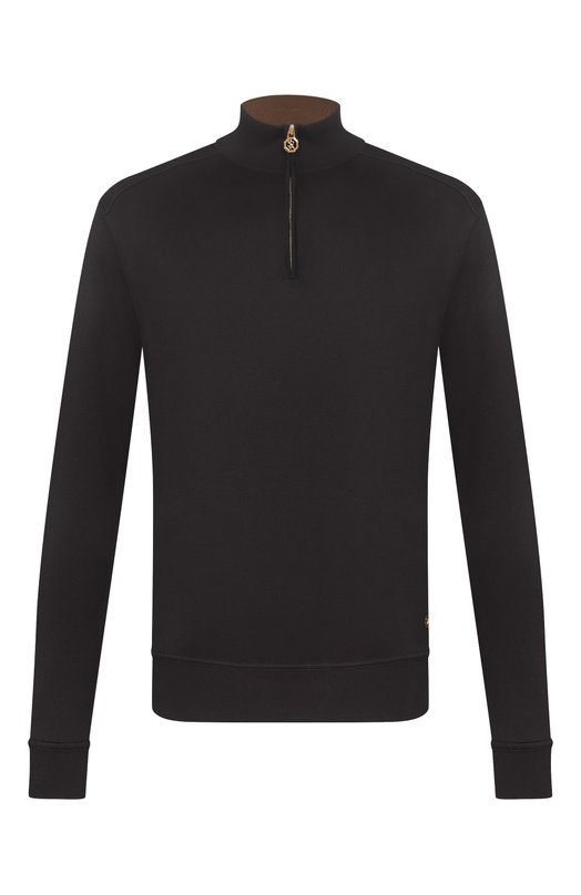 Шелковый джемпер Stefano Ricci K919511L01/R26190_001 Чёрный K919511L01/R26190_001