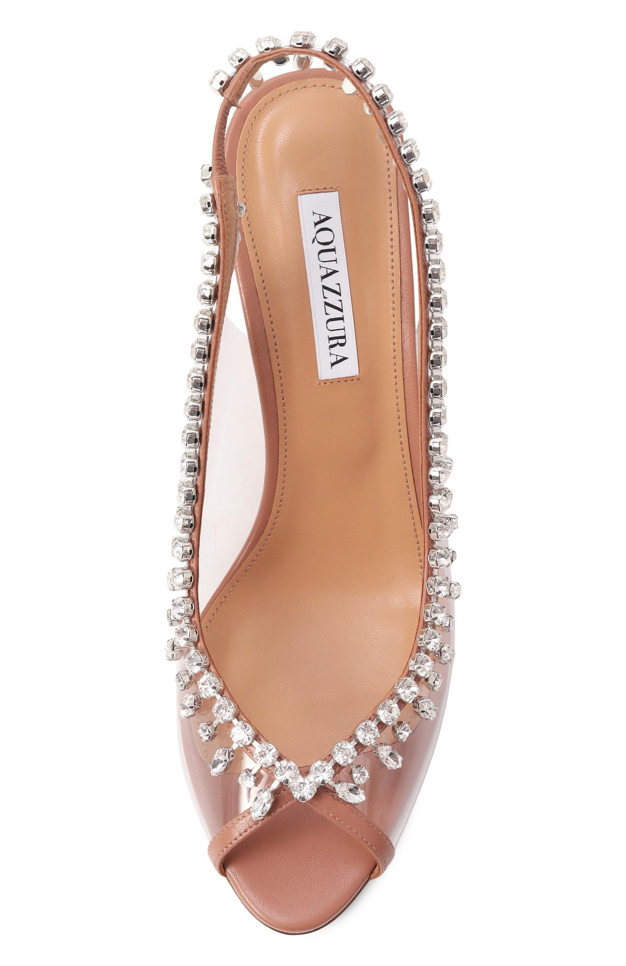 Туфли temptation 75 AQUAZZURA, арт. TEMMIDS1-NPV-PWP, фото 6