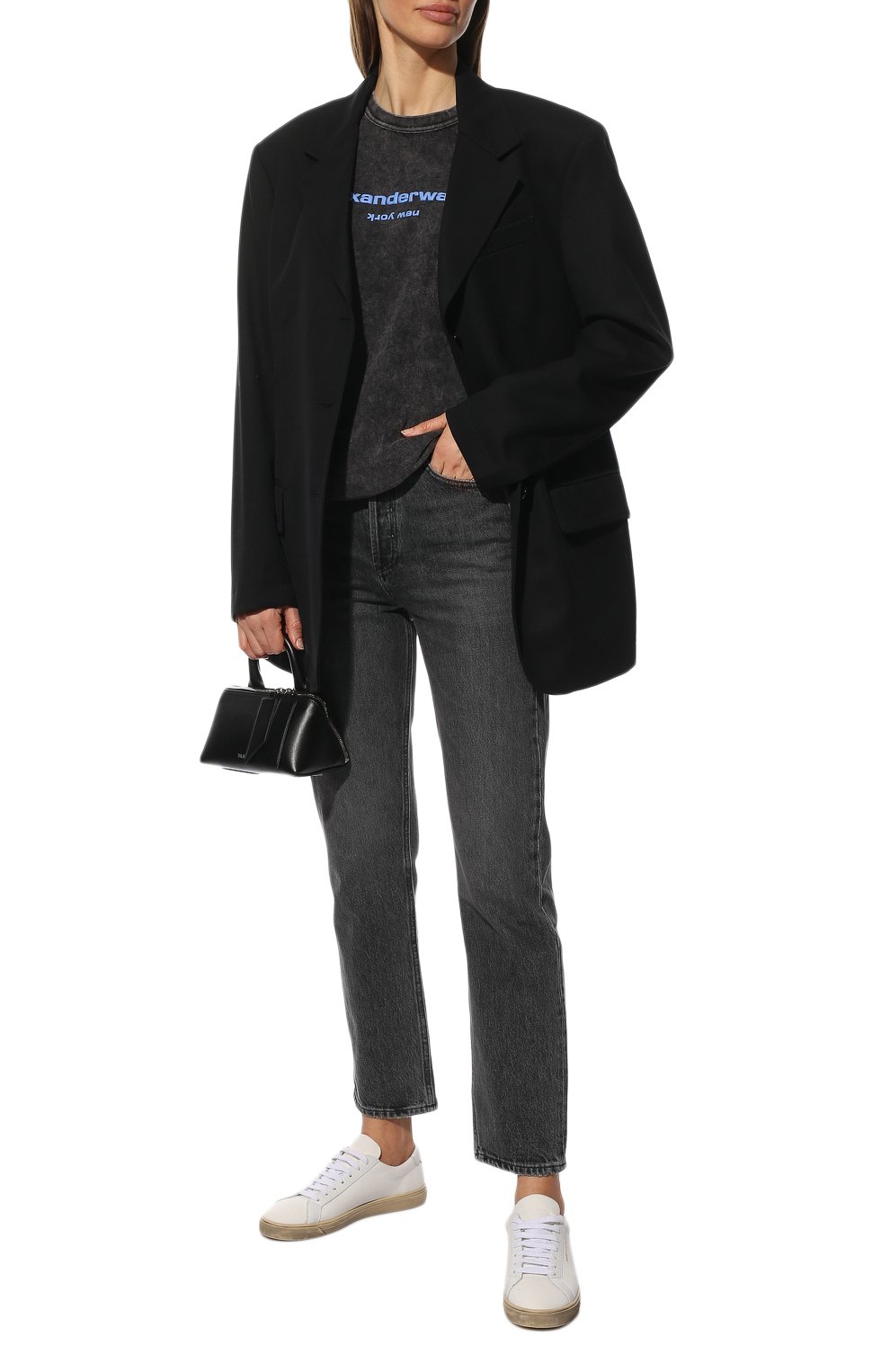 Хлопковая футболка ALEXANDER WANG, арт. UCC1221497, фото 2