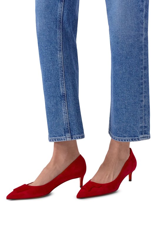 Замшевые туфли Sibille Santoni WDLG71911HI2TMGD Красный  WDLG71911HI2TMGD Фото 2