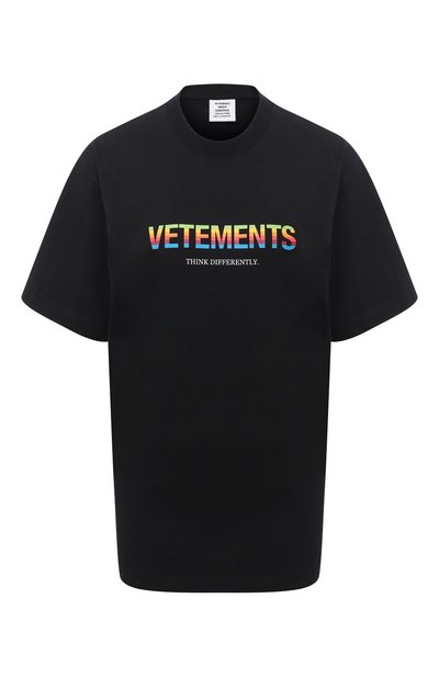 Женская хлопковая футболка VETEMENTS, арт. UE51TR620B 1611/W