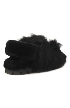 Сандалии из овчины MIU MIU, арт. 5X579D-173-F0002, фото 3