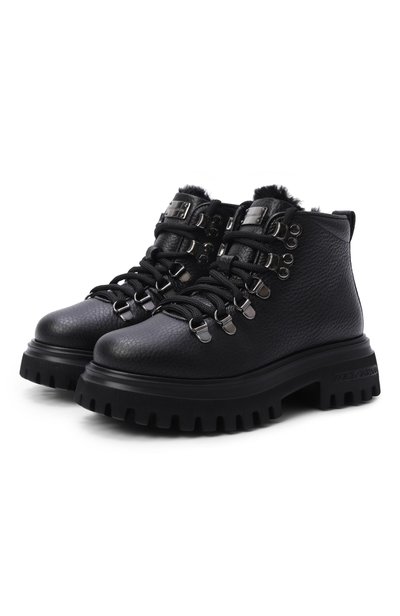 Кожаные ботинки DOLCE & GABBANA, арт. DA5362/A0722_001