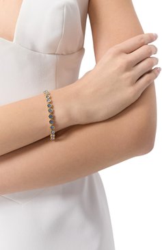 Женский браслет imber tennis SWAROVSKI золотого цвета, арт. 5688419 | Фото 2 (Нос: Не проставлено; Материал: Кристаллы, Металл)