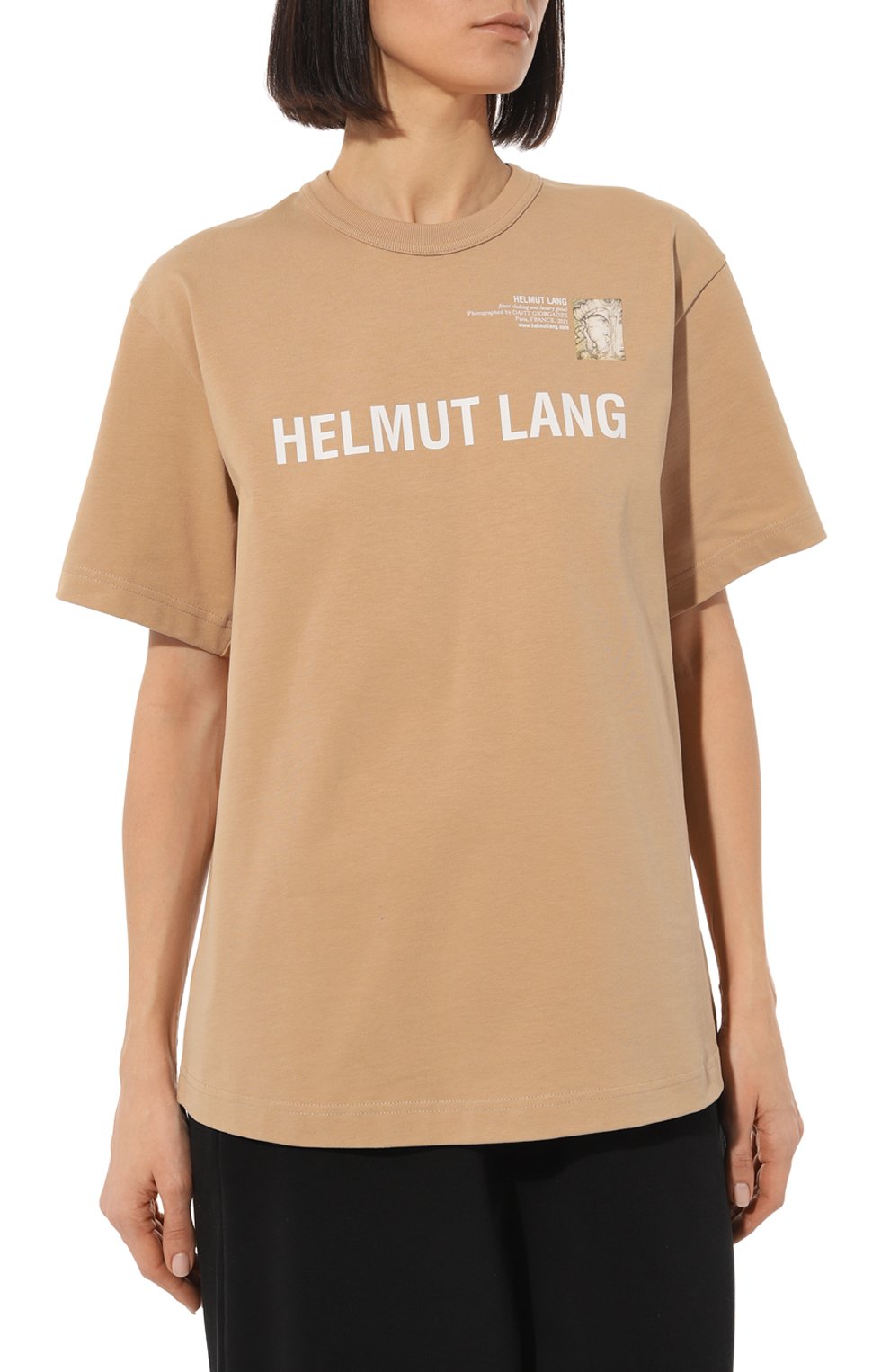 Хлопковая футболка HELMUT LANG, арт. M05HM535, фото 3