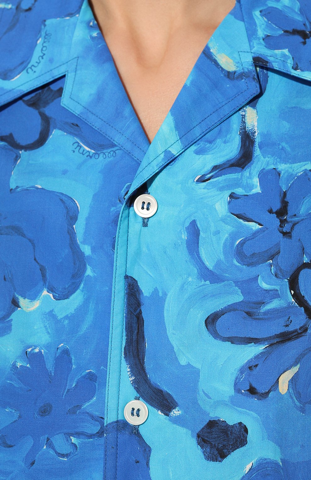 Хлопковая рубашка MARNI, арт. CAMA0383M0/UTC230, фото 5