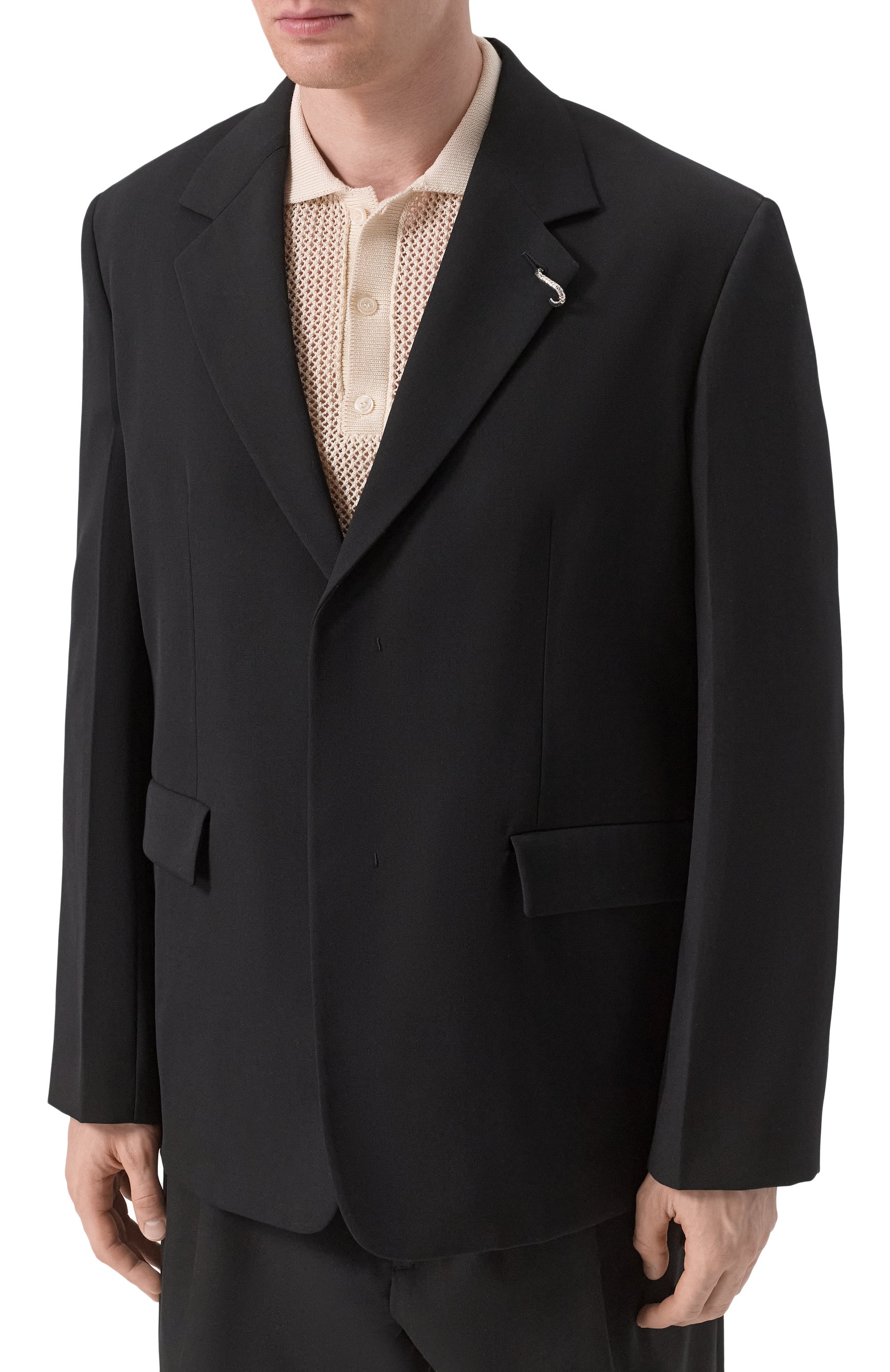 Шерстяной пиджак JIL SANDER, арт. J22BN0258-J40002, фото 5