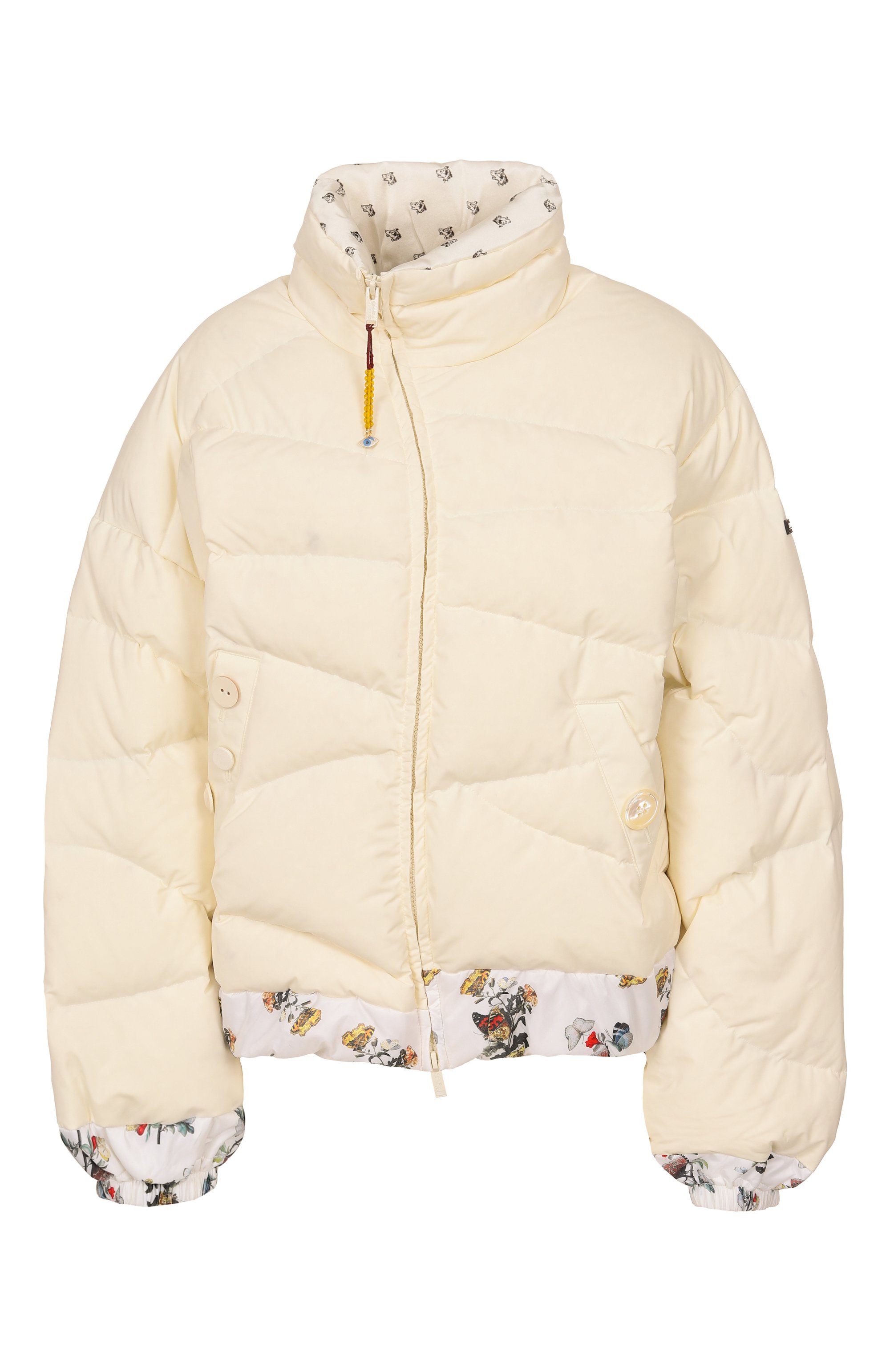 Пуховик UNDERCOVER кремового цвета по цене 294000 руб., арт. UC2E1201, фото 1 Пуховик UNDERCOVER, арт. UC2E1201, фото 1