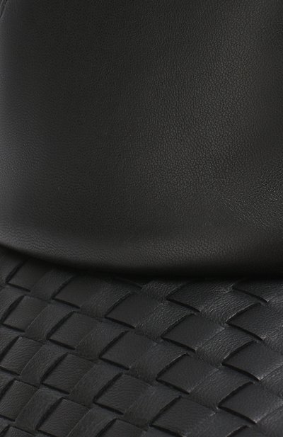 Кожаная бейсболка с плетением intrecciato BOTTEGA VENETA, арт. 521538/4V518, фото 3