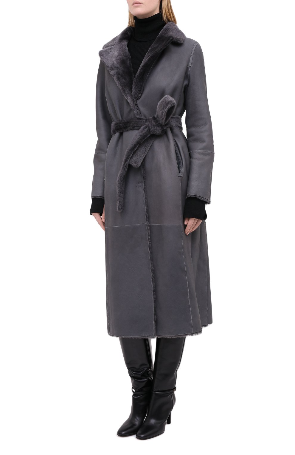 Двусторонняя дубленка YVES SALOMON, арт. 21WYM60417MERL, фото 6