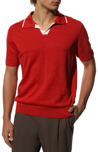 Поло изо льна и хлопка FIORONI, арт. MK24701C2, фото 3