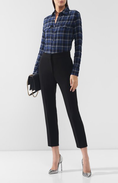 Хлопковая рубашка SAINT LAURENT, арт. 551225/Y954U, фото 2