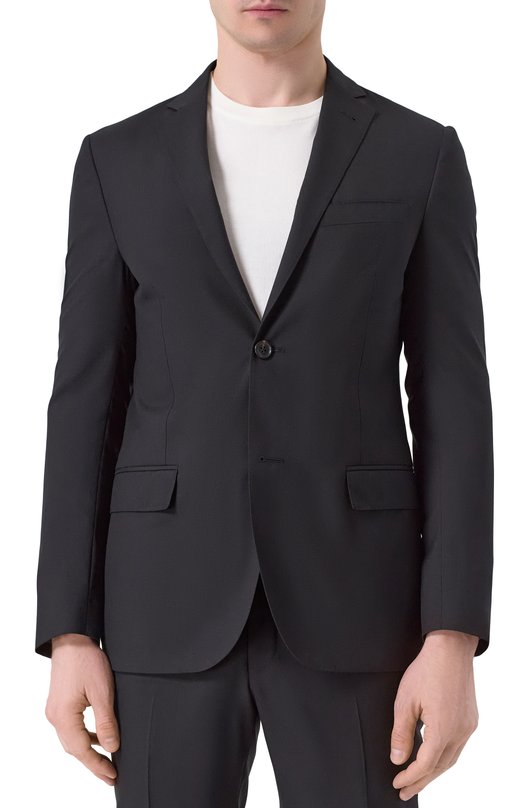 Шерстяной костюм Corneliani 256005-2518414_SET Чёрный  256005-2518414_SET Фото 4