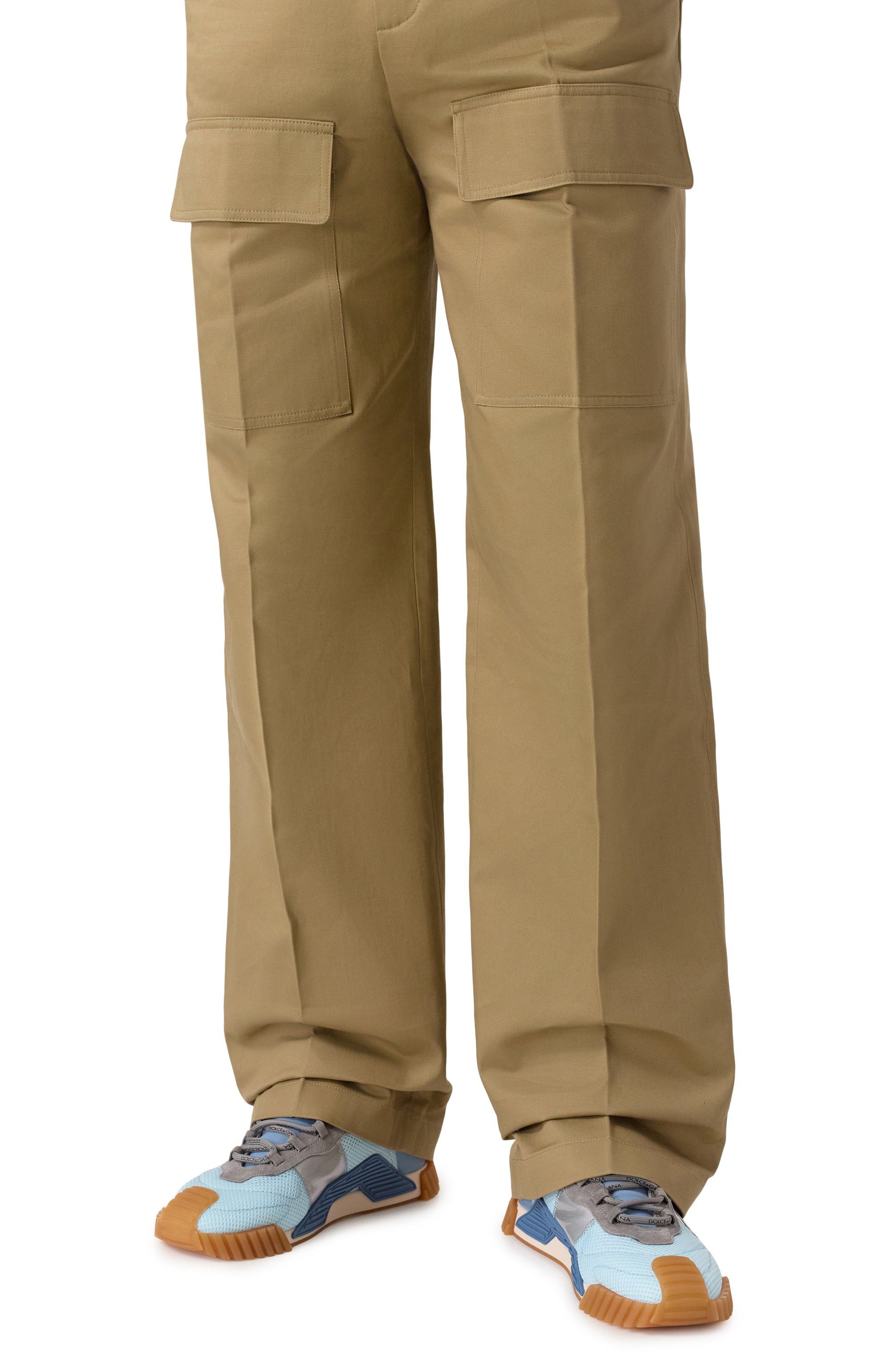 Комбинированные кеды ns1 DOLCE & GABBANA голубого цвета по цене 89950 руб., арт. CS1769/AE122, фото 3 Комбинированные кеды ns1 DOLCE & GABBANA, арт. CS1769/AE122, фото 3