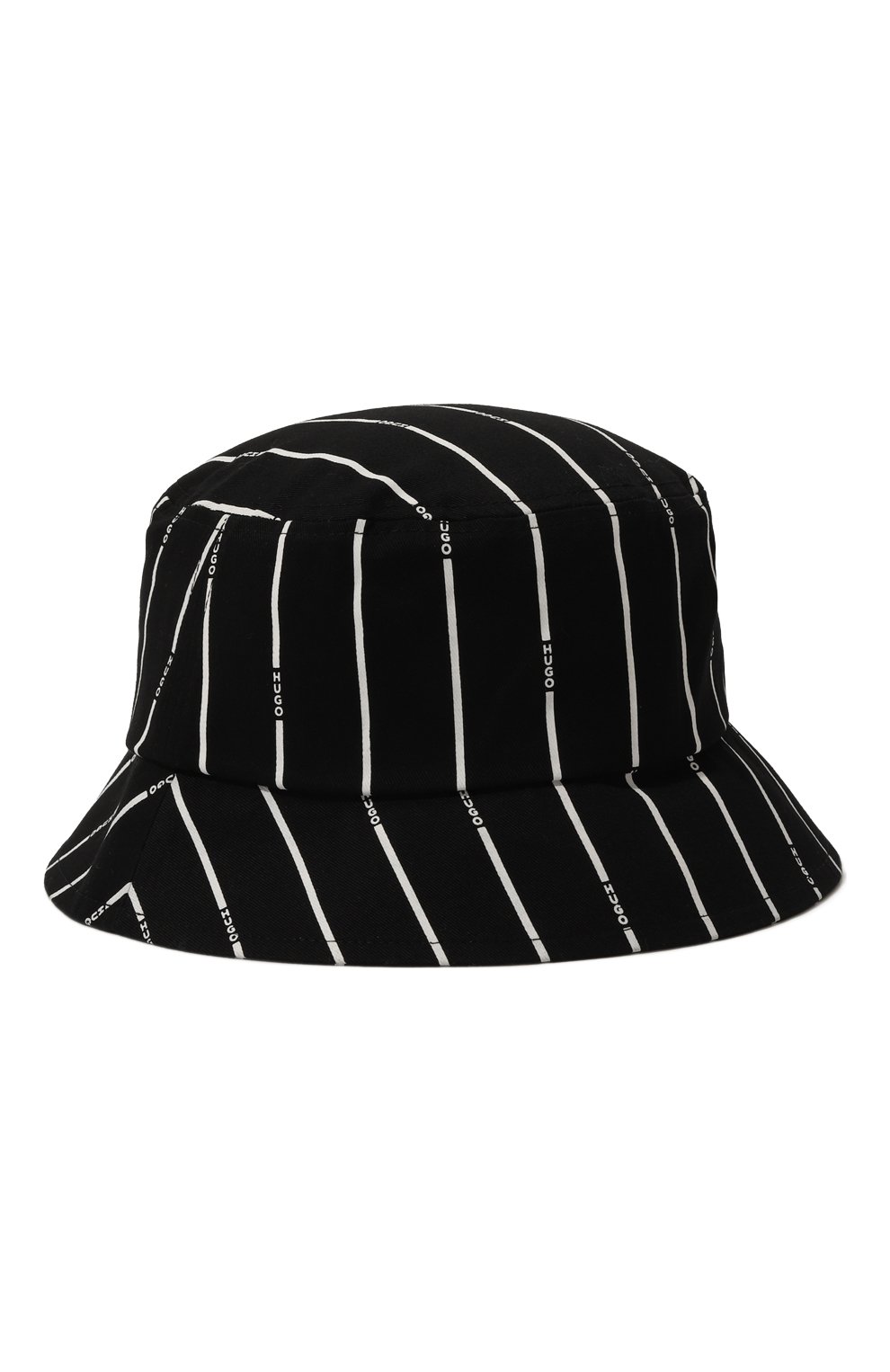 Хлопковая панама HUGO черно-белого цвета по цене 6000 руб., арт. G00123, фото 2 Хлопковая панама HUGO, арт. G00123, фото 2