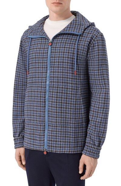 Куртка-рубашка из шерсти и шелка KITON, арт. UMC010K0128G01, фото 3