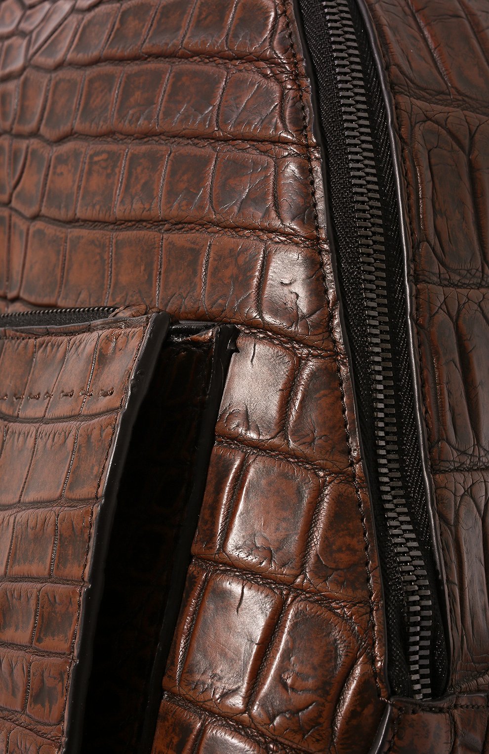 Рюкзак из кожи крокодила  KITON, арт. UBC00KN00730/CP0R, фото 3