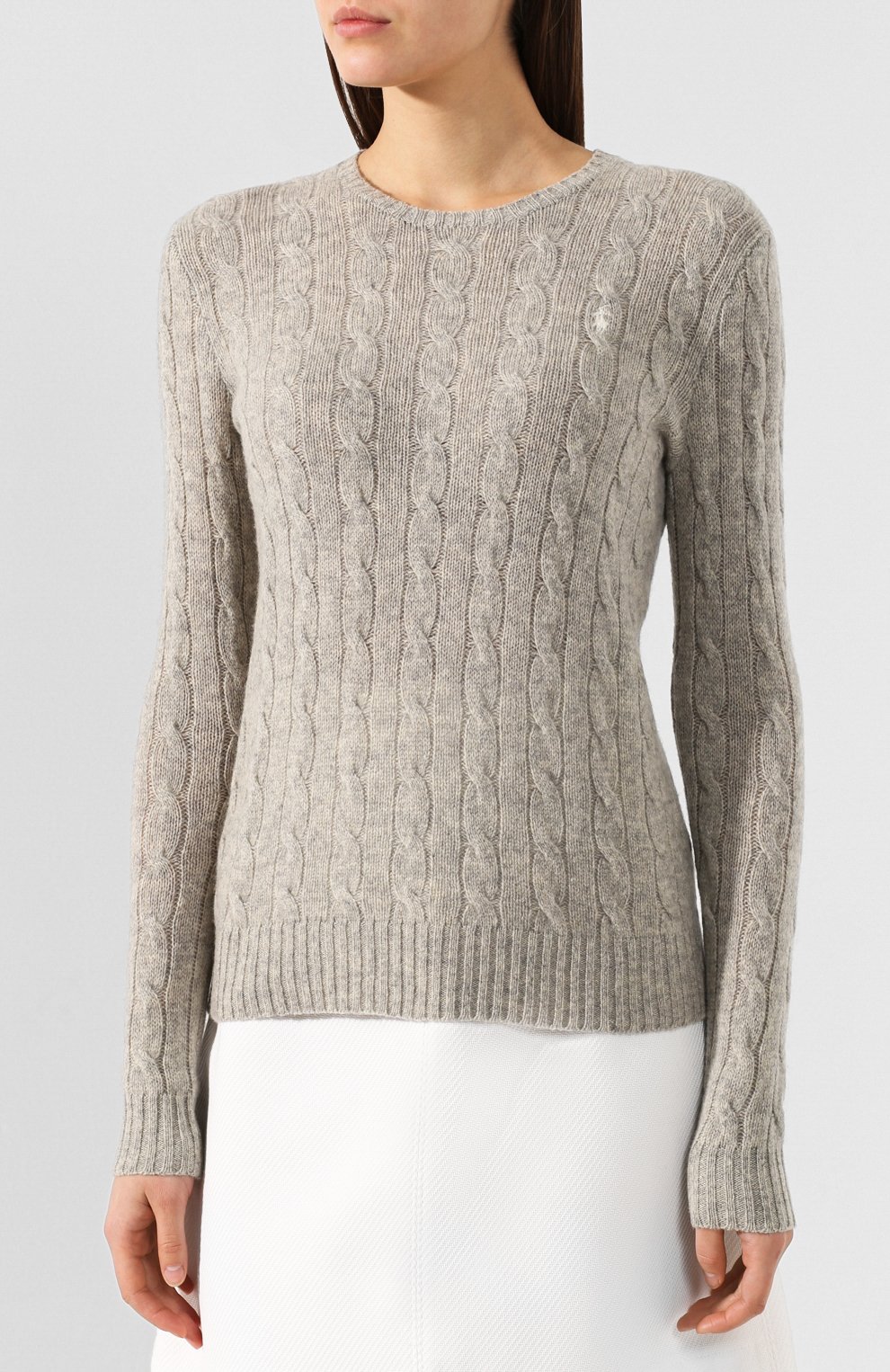 Шерстяной пуловер POLO RALPH LAUREN серого цвета по цене 21800 руб., арт. 211525764, фото 3 Шерстяной пуловер POLO RALPH LAUREN, арт. 211525764, фото 3