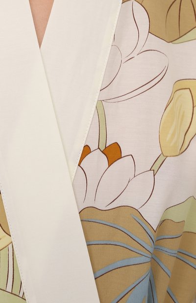 Халат из хлопка и шелка OLIVIA VON HALLE, арт. AW2173, фото 5