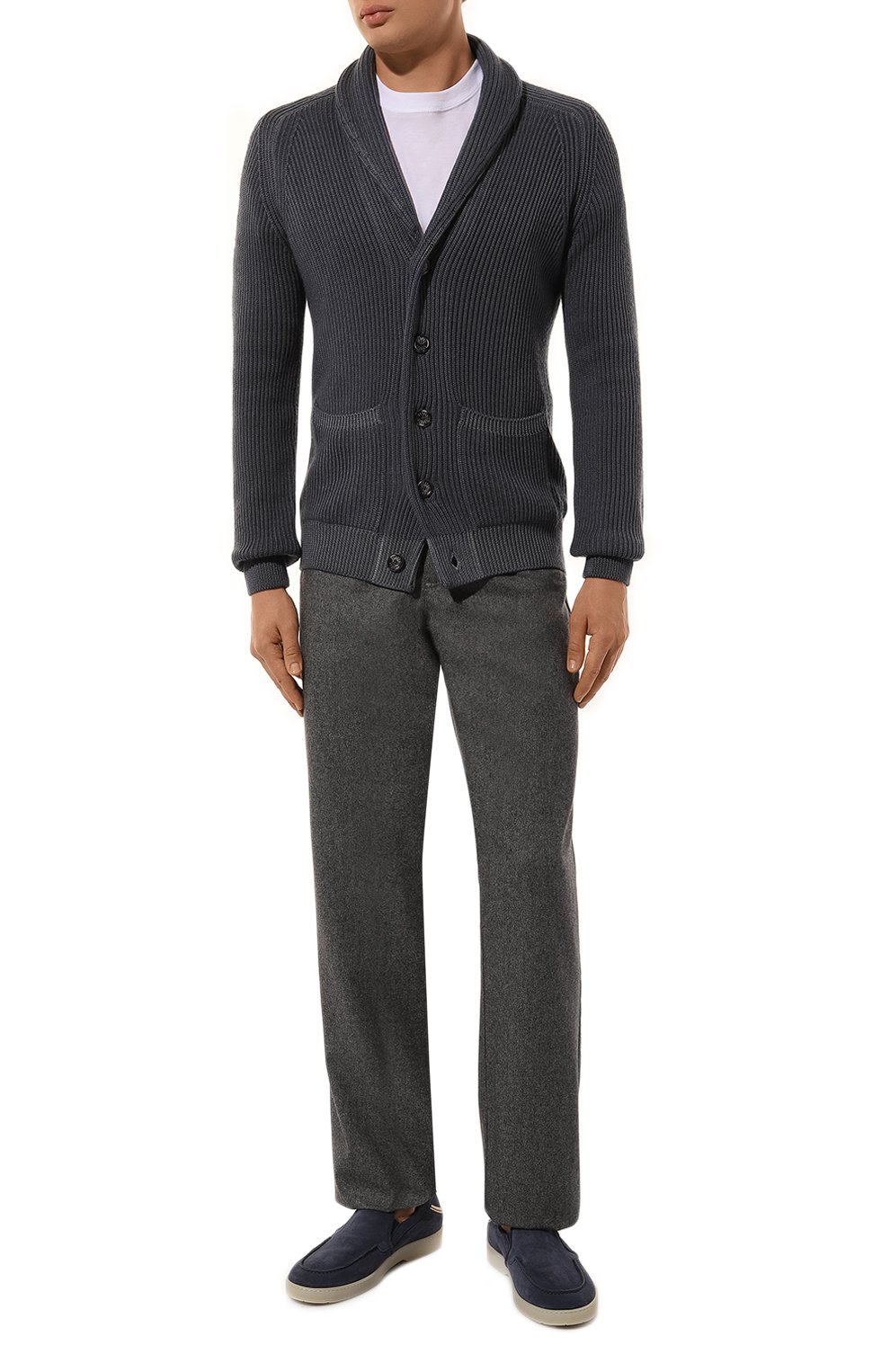 Брюки из шерсти и хлопка ZILLI, арт. J5T201M0221VZG000, фото 2