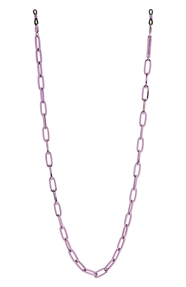 Женские цепочка для очков FRAME CHAIN фиолетового цвета, арт. R0N LILAC | Фото 1 (Региональные о�граничения белый список (Axapta Mercury): Не проставлено; Тип очков: Цепочка; Нос: Не проставлено; Оптика Гендер: оптика-женское)