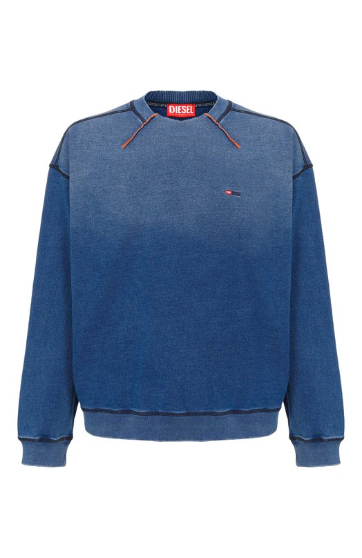 Хлопковый свитшот Diesel A19992/0PKAH Синий A19992/0PKAH