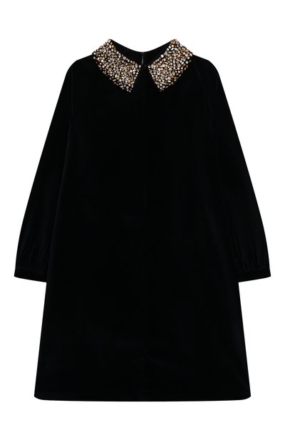 Бархатное платье IL GUFO, арт. A24VL595V0016/5A-8A