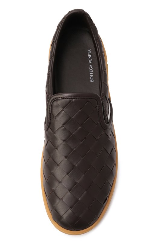 Кожаные слипоны Sawyer Bottega Veneta 775320/V3HB0 Коричневый  775320/V3HB0 Фото 6