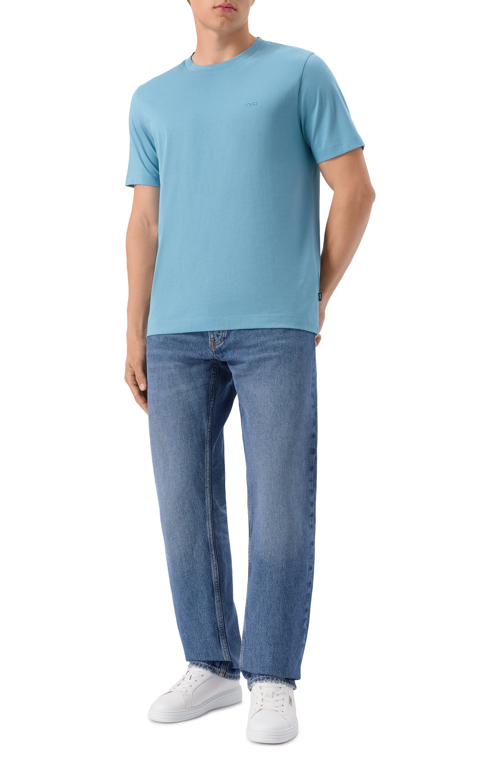 Хлопковая футболка BOSS, арт. 50468347, фото 2