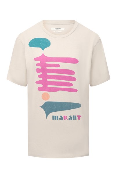 Женская хлопковая футболка ISABEL MARANT ETOILE, арт. TS0406-21P042E/ZEWEL