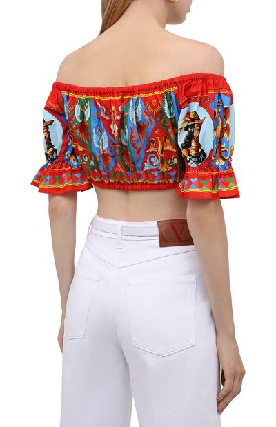 Хлопковый топ DOLCE & GABBANA, арт. F7U66T/GDS11, фото 4