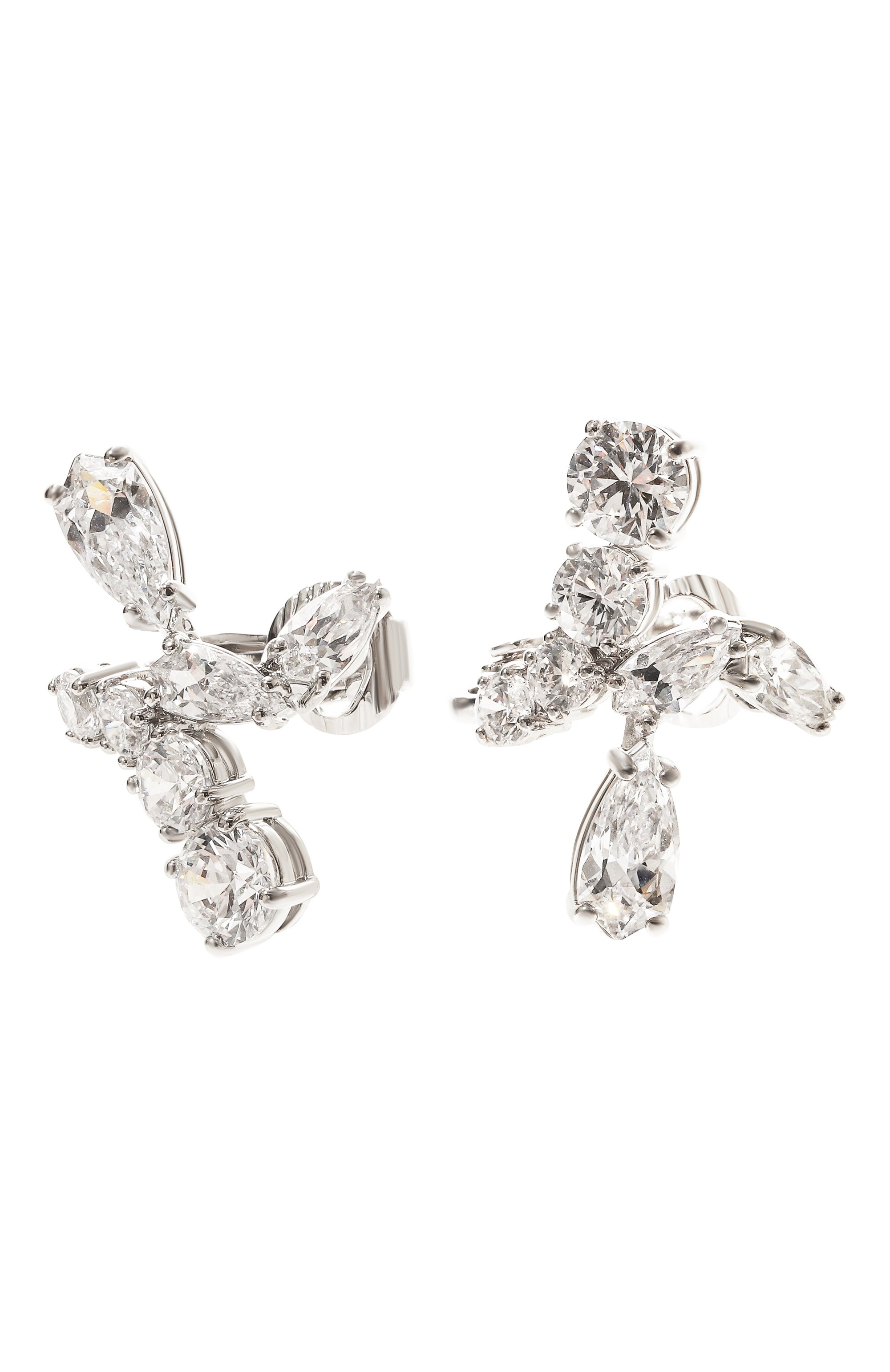 Клипсы matrix SWAROVSKI серебряного цвета по цене 15250 руб., арт. 5692523, фото 3 Клипсы matrix SWAROVSKI, арт. 5692523, фото 3