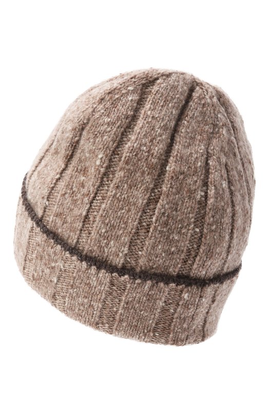 Кашемировая шапка Brunello Cucinelli MRN91399 Бежевый  MRN91399 Фото 2