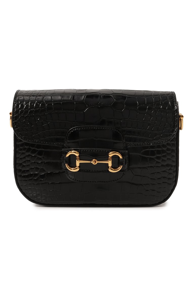 Женская сумка gucci horsebit 1955 GUCCI черного цвета, арт. 658574 EV4CG | Фото 1 (Материал: Экзотическая кожа, Натуральная кожа; Размер: mini; Ремень/цепочка: На ремешке; Сумки-технические: Сумки через плечо; Нос: Не проставлено; Автоматизация ТО: Проставлено; Автоматизация состава: Проставлено)