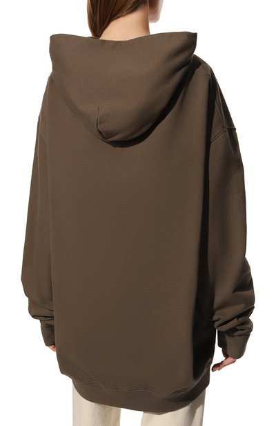 Хлопковое худи MAISON MARGIELA хаки цвета по цене 82100 руб., арт. S50GU0197/S25520, фото 4 Хлопковое худи MAISON MARGIELA, арт. S50GU0197/S25520, фото 4