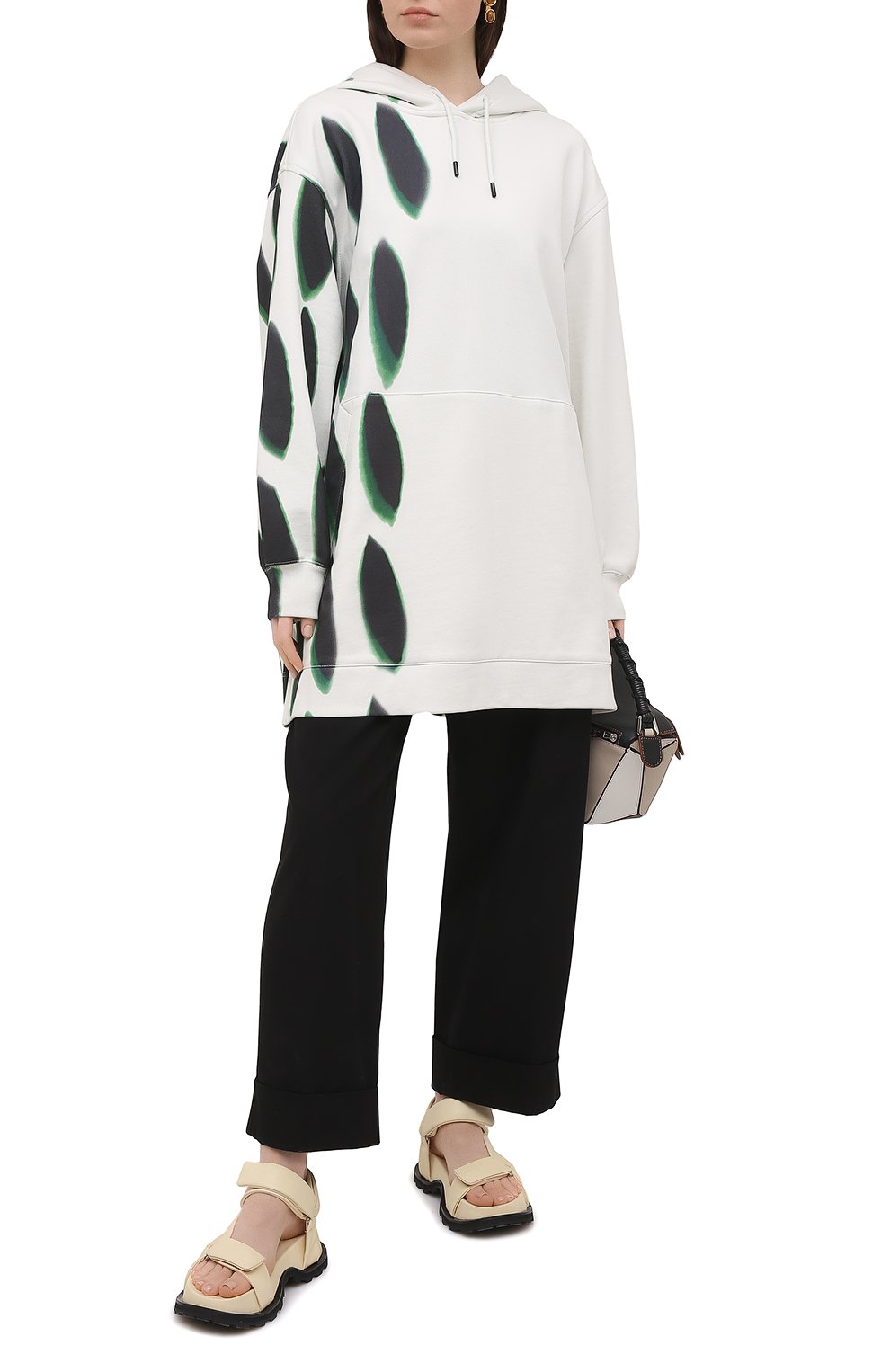 Хлопковое худи DRIES VAN NOTEN белого цвета по цене 36850 руб., арт. 211-31179-2631, фото 2 Хлопковое худи DRIES VAN NOTEN, арт. 211-31179-2631, фото 2