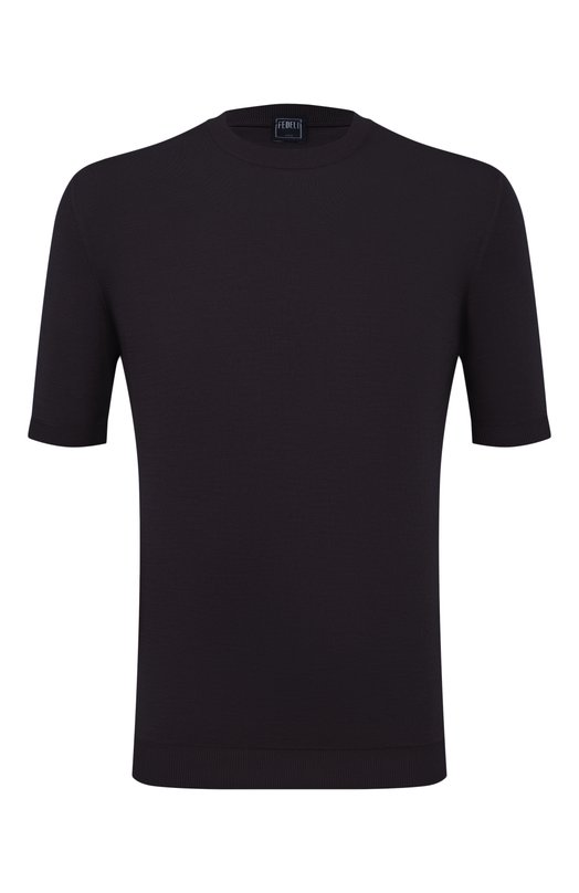 Хлопковый джемпер Fedeli MU0D8014/GIZA LIGHT DUSTY Синий MU0D8014/GIZA LIGHT DUSTY