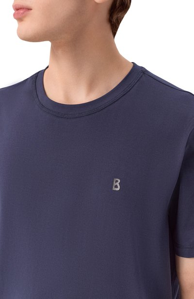 Хлопковая футболка BOGNER темно-синего цвета по цене 11600 руб., арт. 58446604_1, фото 5 Хлопковая футболка BOGNER, арт. 58446604_1, фото 5