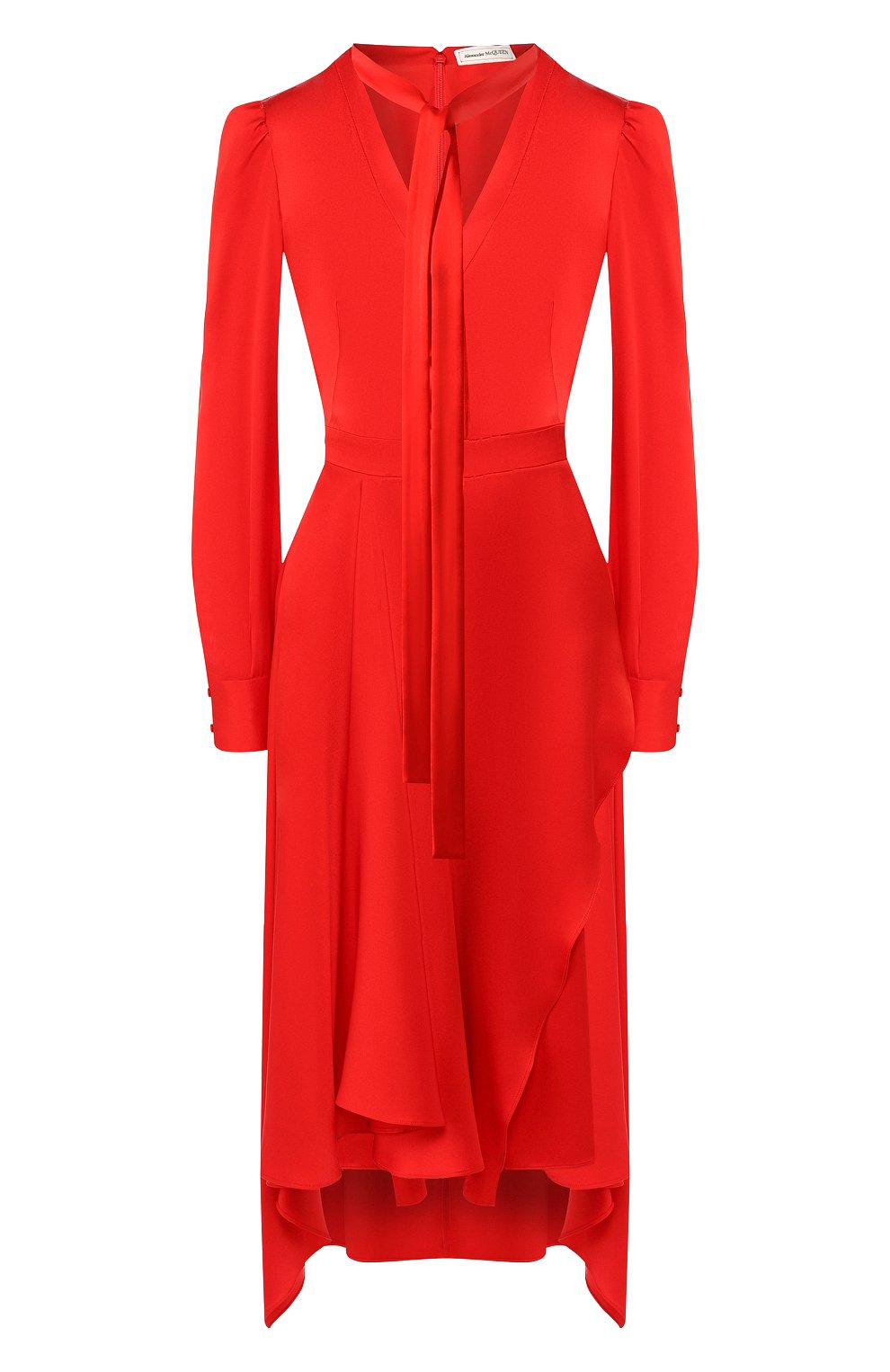 Шелковое платье ALEXANDER MCQUEEN, арт. 593208/QBAAE, фото 1