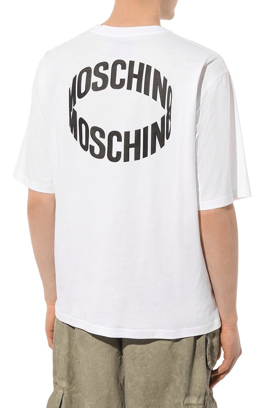 Хлопковая футболка Moschino 4