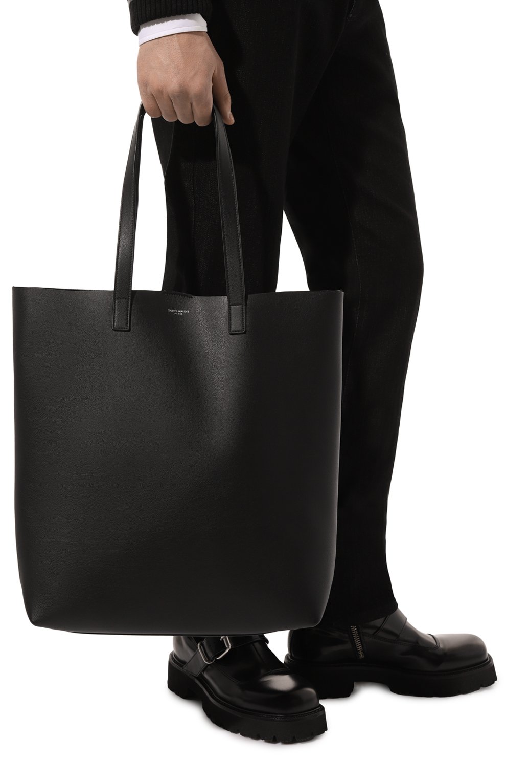 Кожаная сумка-шопер bold SAINT LAURENT, арт. 676657/CSU0N, фото 2