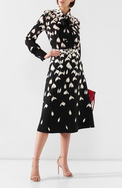 Юбка из смеси шерсти и шелка VALENTINO, арт. SB3RA5454PK, фото 2