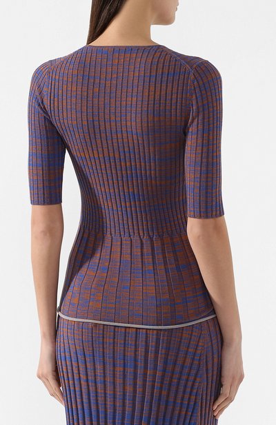 Хлопковый топ JIL SANDER NAVY разноцветного цвета по цене 26800 руб., арт. JNWM7536C/JMY2401E, фото 4 Хлопковый топ JIL SANDER NAVY, арт. JNWM7536C/JMY2401E, фото 4