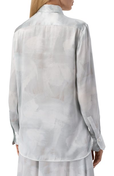 Атласная блузка KITON, арт. D48407K0926E02_1, фото 4