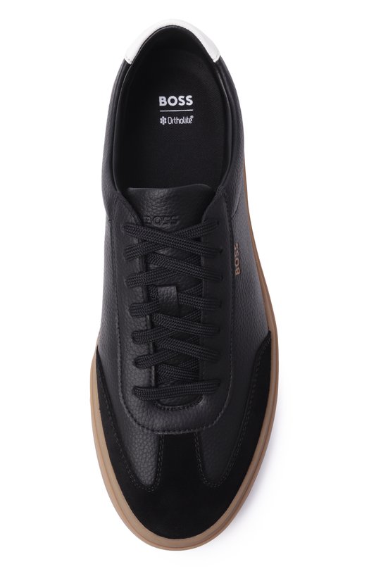 Кожаные кеды Kieran BOSS 50552852 Чёрный  50552852 Фото 6