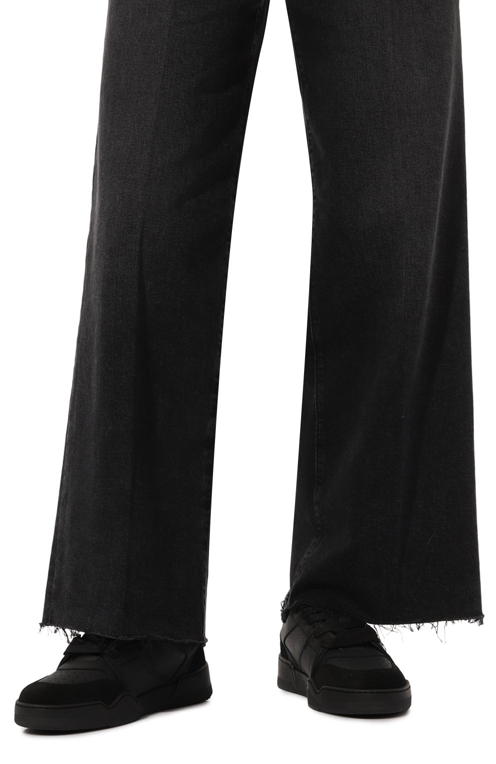 Кожаные кеды spiker DSQUARED2 черного цвета по цене 46400 руб., арт. SNW0372/23807617, фото 3 Кожаные кеды spiker DSQUARED2, арт. SNW0372/23807617, фото 3