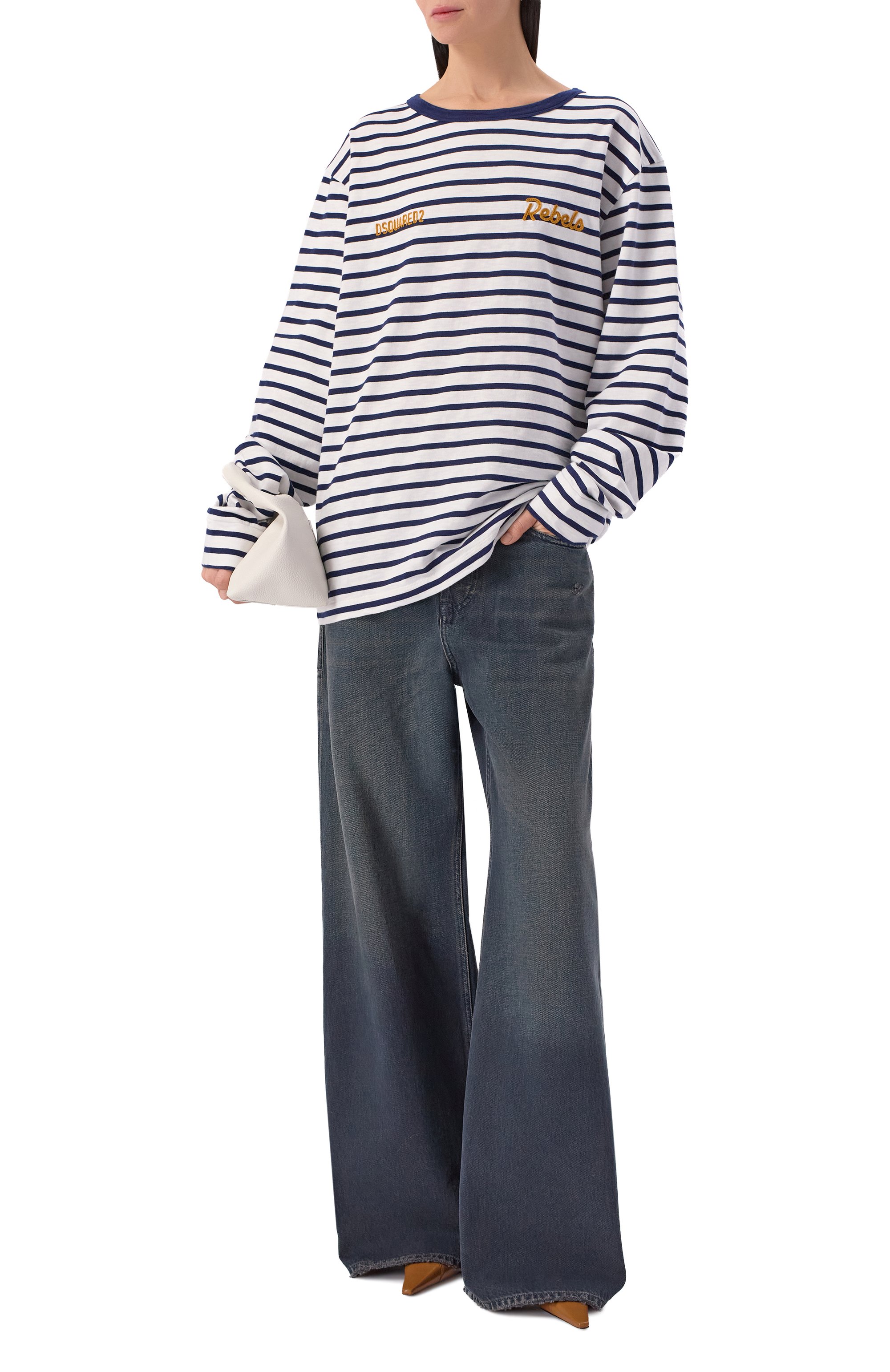 Хлопковый лонгслив DSQUARED2, арт. S75GD0514/D20107, фото 2