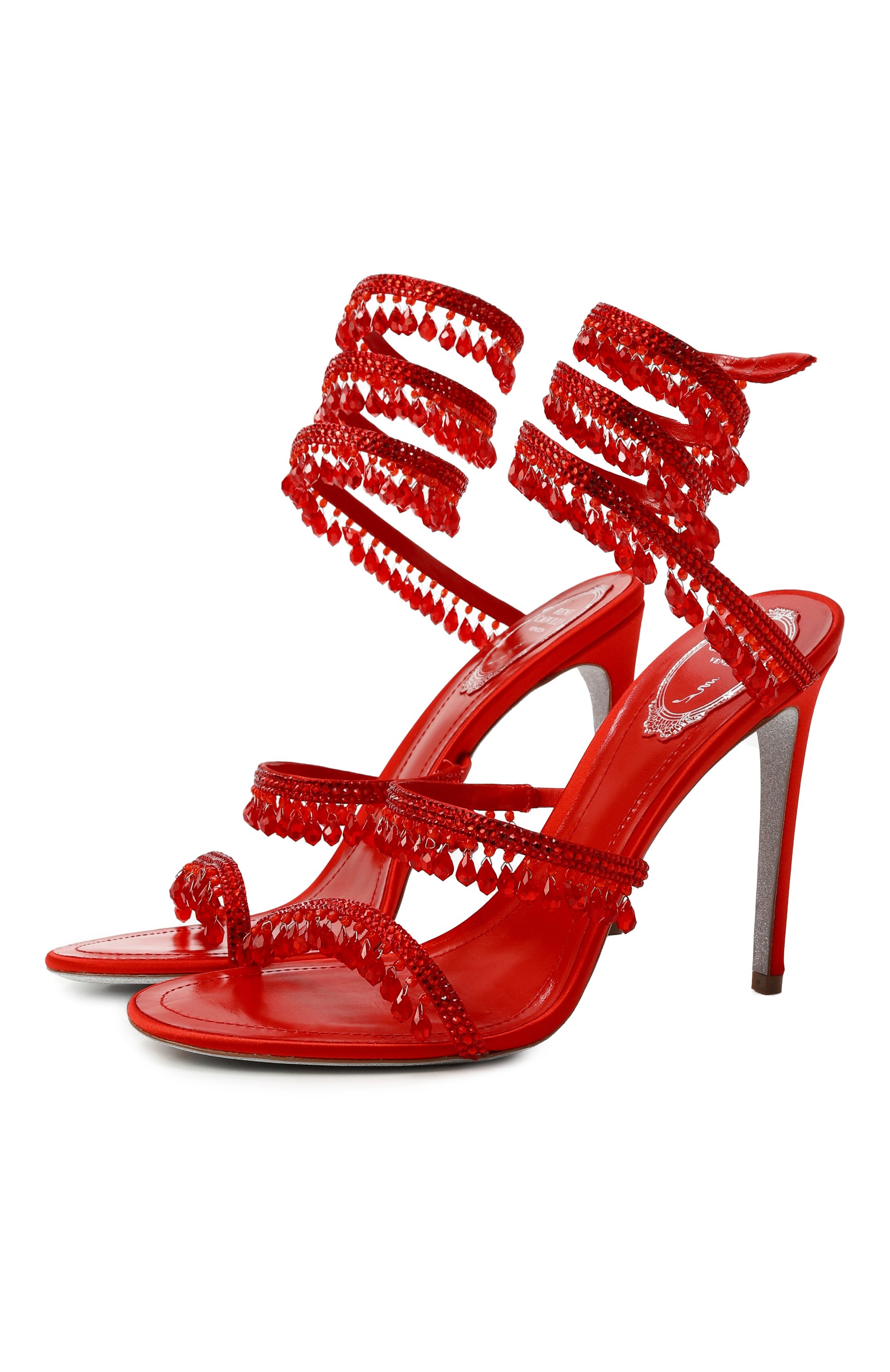 Текстильные босоножки chandelier 105 RENE CAOVILLA, арт. C12535-105/R001, фото 1