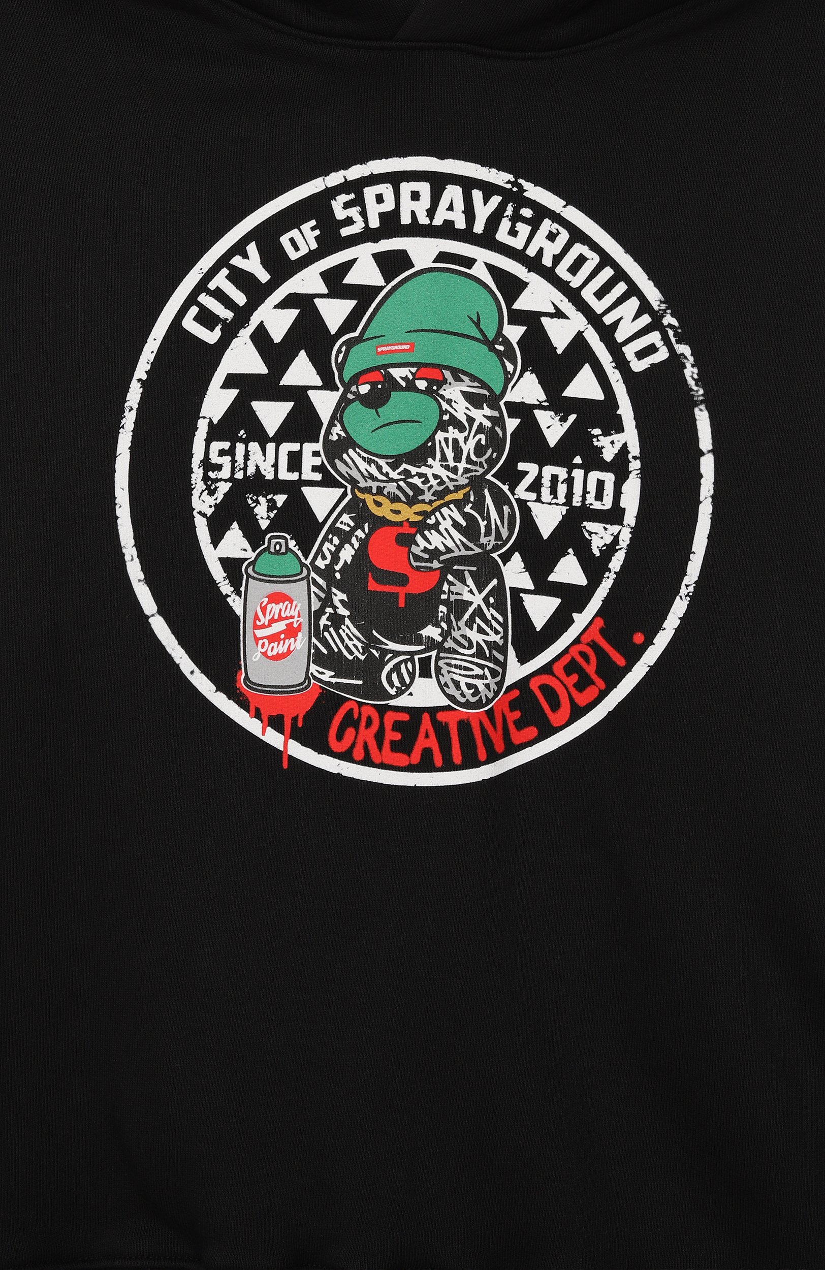 Хлопковое худи SPRAYGROUND, арт. SPY1514GBLK/CREATIVE DEPT. PERFECT H00DIE BLK, фото 3